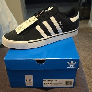 Adidas Campus Vulc Black White Sneakers
